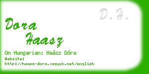 dora haasz business card